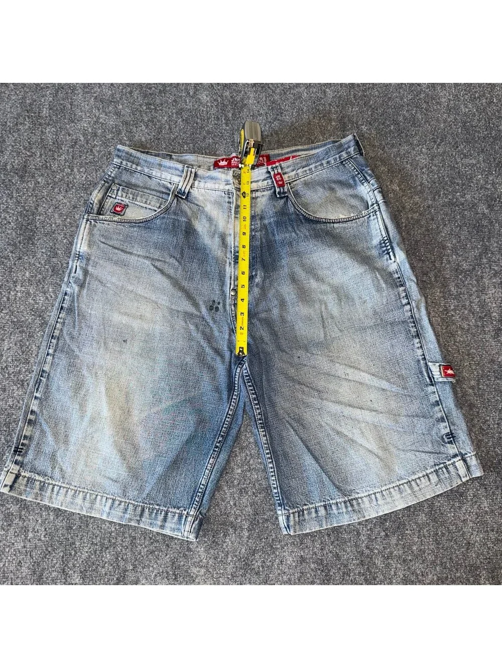 JNCO Jeans Grail Baggy Carpenter Denim Jorts Mens XL 36 Vtg y2k 90s Rare Snake